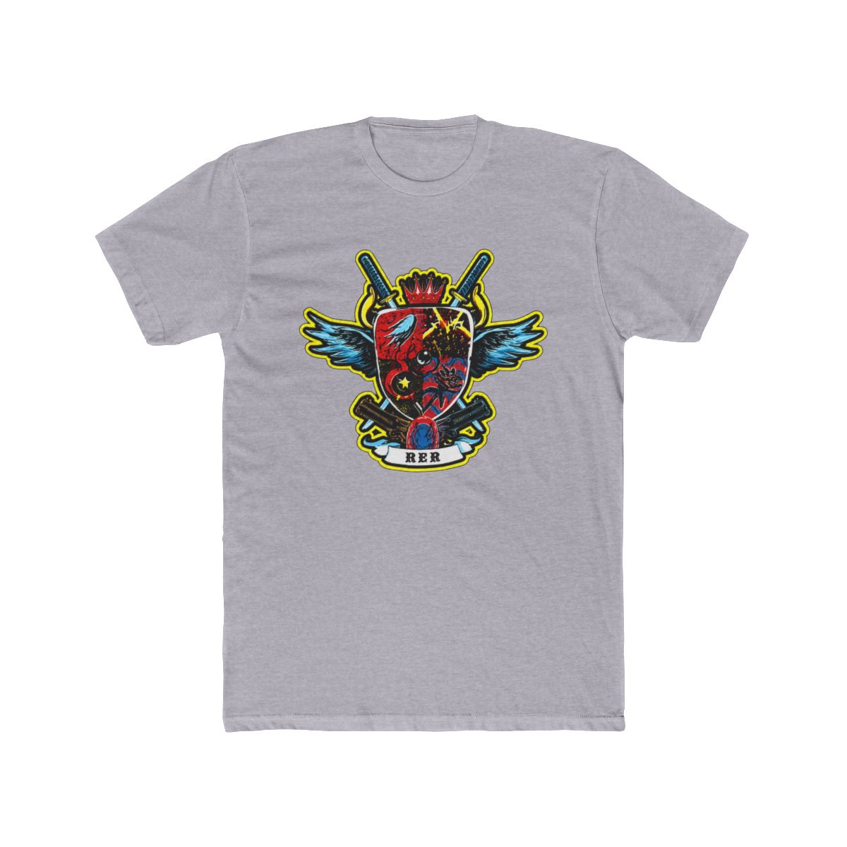 Isekai Anime Black Rising Of Shield Hero Gun Gale Men’s T Shirt Size Unknown | Rising of the Shield Hero - alternate angle 3, merchandise