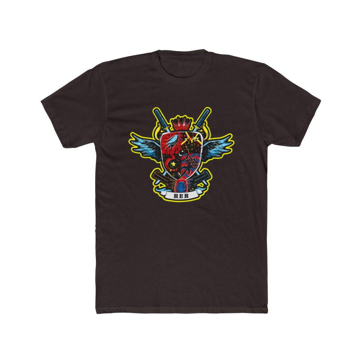 Isekai Anime Black Rising Of Shield Hero Gun Gale Men’s T Shirt Size Unknown | Rising of the Shield Hero - alternate angle 2, merchandise