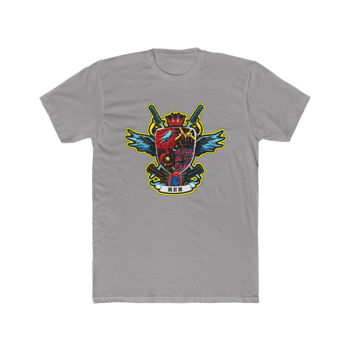 Isekai Anime Black Rising Of Shield Hero Gun Gale Men’s T Shirt Size Unknown | Rising of the Shield Hero - Official T-Shirts merchandise